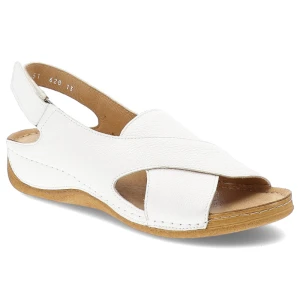 Białe Sandały Armodo Wygodne Obuwie Damskie
