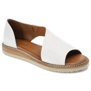 Białe Sandały Artiker Wygodne Skórzane Buty