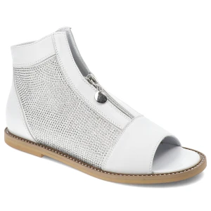 Białe Sandały Chebello Eleganckie Obuwie Damskie