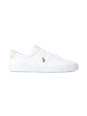 Białe Sayer Canvas Sneaker Buty Polo Ralph Lauren