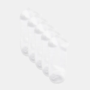 Białe skarpetki stopki 5-pak House
