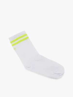 Białe skarpetki z paskami Ryłko