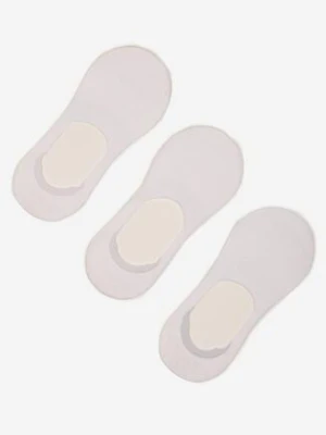 Białe Skarpety Bambusowe 3-pack Typu Stopki Tilannea