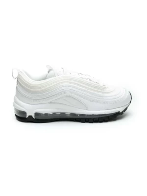 Białe Skórzane Air Max 97 Sneakers Nike
