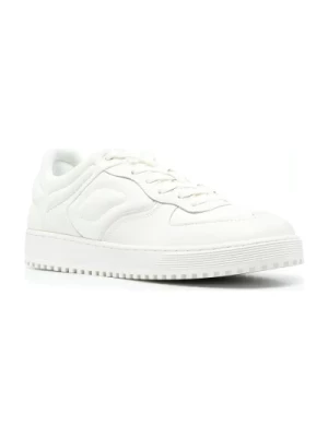 Białe Skórzane Casual Sneaker Emporio Armani