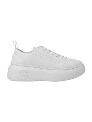 Białe Skórzane Slip-On Sneakers Armani Exchange