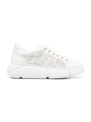 Białe Skórzane Sneakersy dla Kobiet Casadei