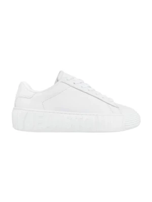 Białe Skórzane Sneakersy dla Kobiet Tommy Hilfiger