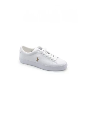 Białe skórzane sneakersy Longwood Ralph Lauren