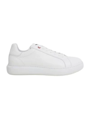 Białe Skórzane Sneakersy Peuterey