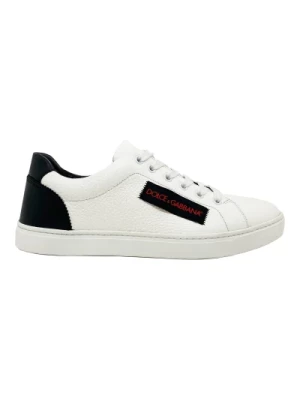 Białe Skórzane Sneakersy Ss22 Dolce & Gabbana