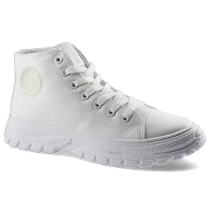 Białe Sneakersy Big Star Damskie Stylowe Buty