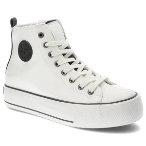 Białe Sneakersy Big Star Wygodne Skórzane Buty