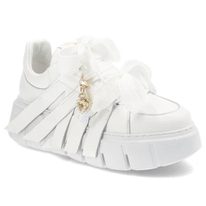 Białe Sneakersy Chebello Modne Obuwie Damskie
