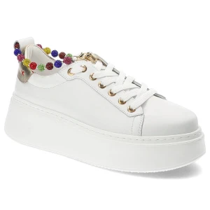 Białe Sneakersy Chebello Wygodne Obuwie Damskie