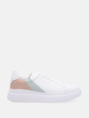 BIAŁE SNEAKERSY DAMSKIE D015 WHI-POW-GRE Venezia