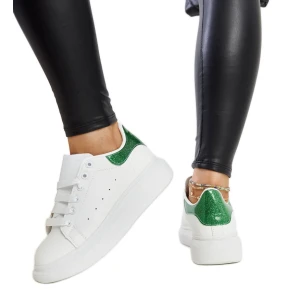 Białe sneakersy eko-skórzane Fatimah Inna marka