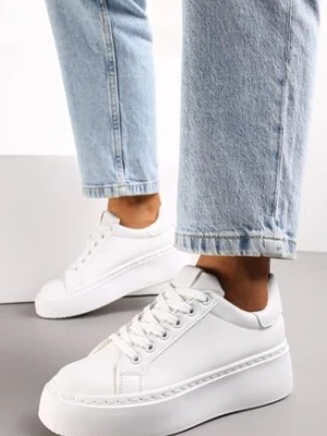 Zdjęcie produktu Białe Sneakersy na Platformie Berdolina vices