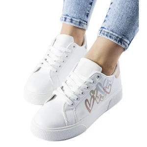 Zdjęcie produktu Białe sneakersy na platformie Montclair Inna marka