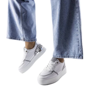 Białe sneakersy na platformie Tooele Inna marka