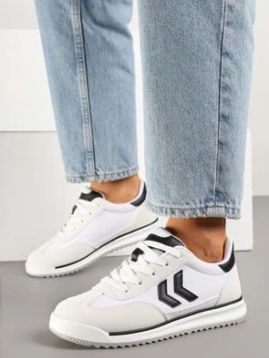 Białe Sneakersy Ozdobione Strzałkami Kortewi sport