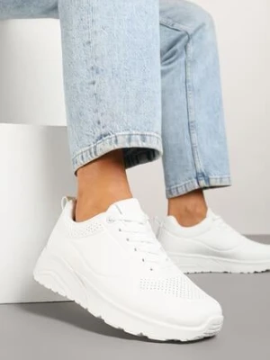 Białe Sneakersy Ozdobione Tłoczeniem Ulivianna seastar