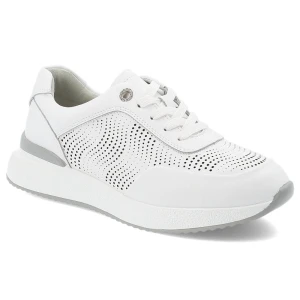 Białe Sneakersy S.Barski Sportowe Obuwie Damskie
