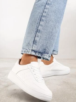 Białe Sneakersy Sznurowane Finos vices