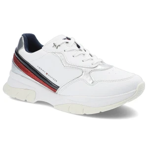 Białe Sneakersy Tommy Hilfiger Damskie Modne Buty