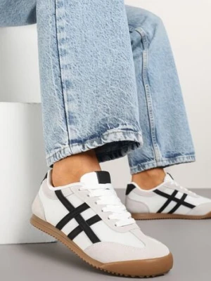 Białe Sneakersy Typu Klasyczne Tenisówki Isnnoria