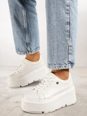 Zdjęcie produktu Białe Sneakersy Vices na Platformie Miriri