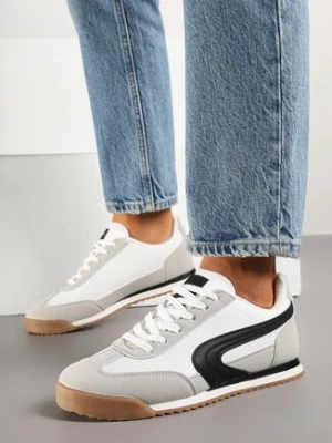 Biało-Szare Sneakersy w Klasycznym Stylu Ellirianne gowin