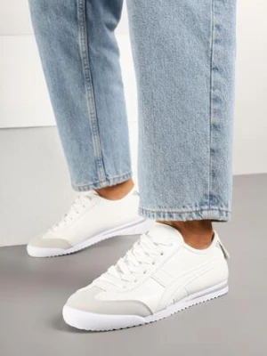Białe Sneakersy w Stylu Klasycznych Tenisówek Dellasia