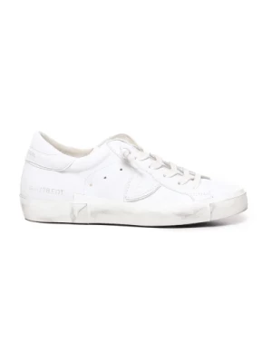 Białe Sneakersy z Logo Applique Philippe Model