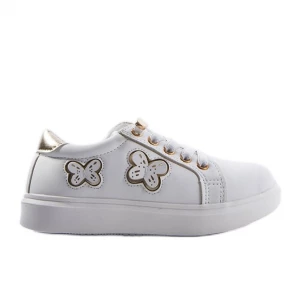 Białe sneakersy zdobione motylkami Senapus Inna marka