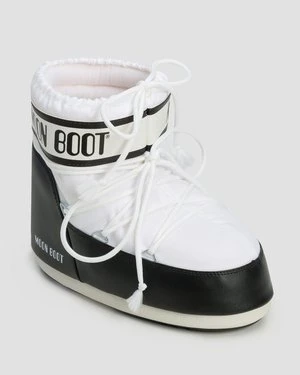 Białe śniegowce damskie Moon Boot Icon Low Nylon