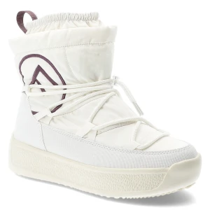 Białe Śniegowce Filippo Ciepłe Buty Damskie Na Platformie