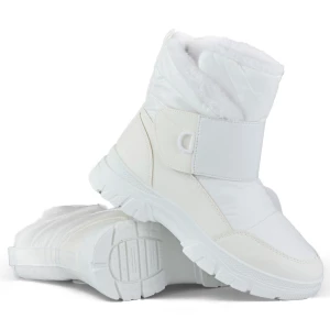 Białe śniegowce na rzep buty ocieplane na zimę Inna marka
