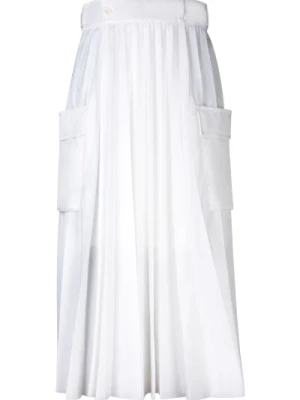Białe Spódnice dla Kobiet Ss24 Sacai