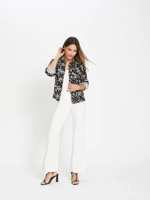 Białe spodnie damskie Mona Bootcut – Designer Choice Olsen