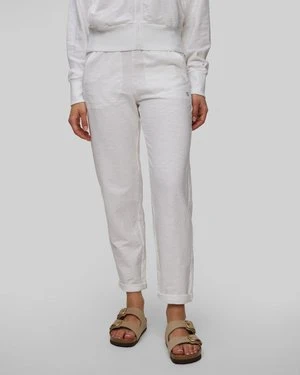 Białe Spodnie Dresowe Damskie Deha