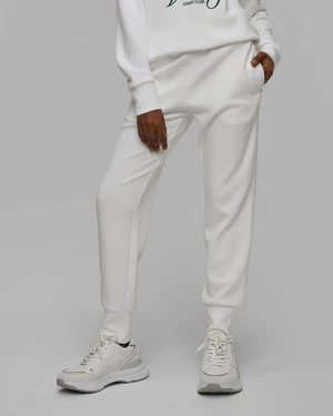 Białe spodnie dresowe damskie Varley The Slim Cuff Pant 27.5
