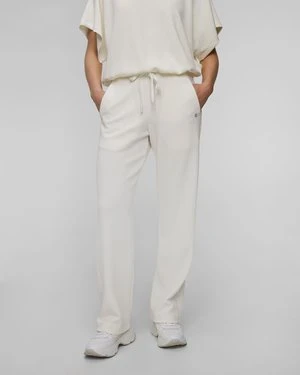 Białe Spodnie Dresowe Z Modalu Damskie Deha