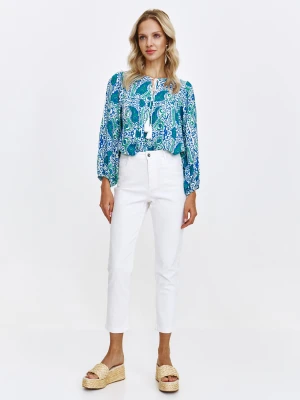 Białe spodnie jeansowe typu skinny Top Secret