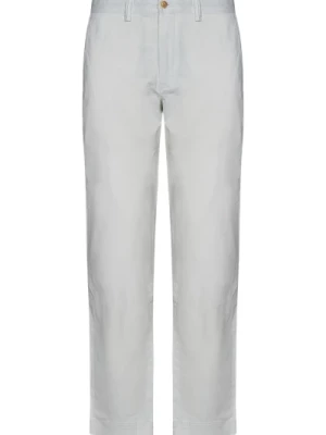 Białe Spodnie Slim Fit z Haftem Konia Polo Ralph Lauren