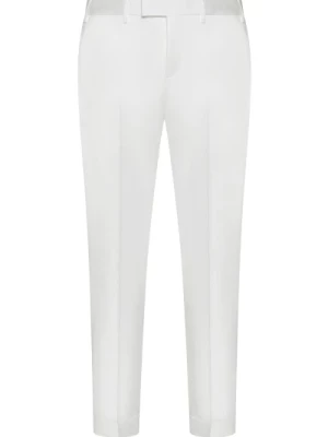 Białe spodnie z fałdą PT Torino