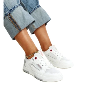 Białe sportowe sneakersy damskie Cross Jeans