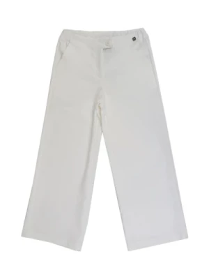 Białe szerokie spodnie z kieszeniami Manila Grace