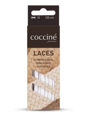 Zdjęcie produktu Białe Sznurówki do Butów Bawełniane Okrągłe Grube 120 cm Coccine