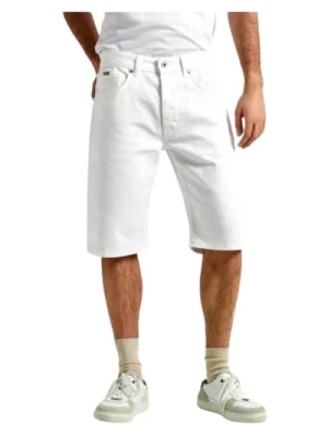 Białe Szorty Bermudy z Denimu Pepe Jeans